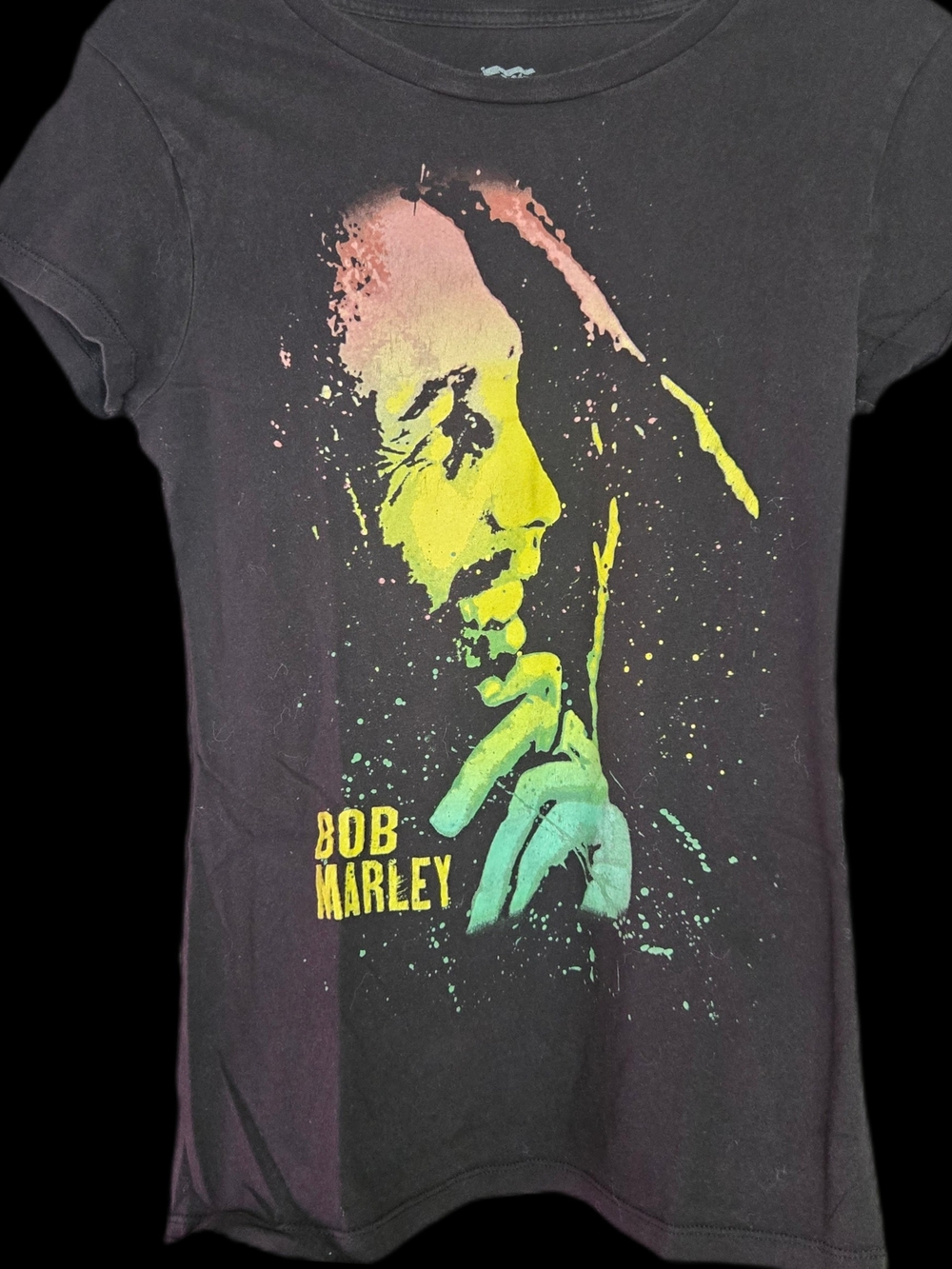🎼Bob Marley Official Watercolour Splatter Graphic Tee | Size L